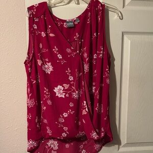 Soho Women's Red Floral Blouse